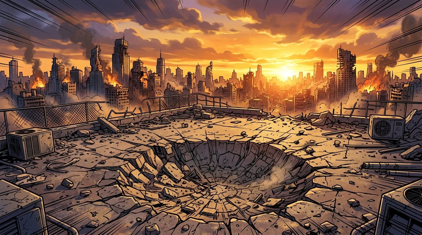Illustration de Saitama au crâne chauve et cape blanche aux côtés de Genos en mode cyborg